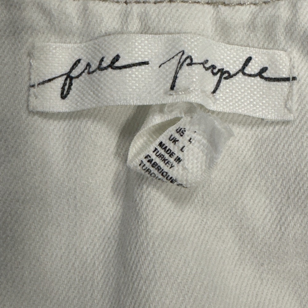 Free People Vest Women's Large Ivory Country Concert Festival Cropped *read* - Picture 8 of 12